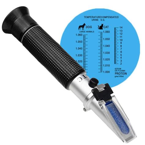 how to calibrate a refractometer veterinary|refractometer urine.